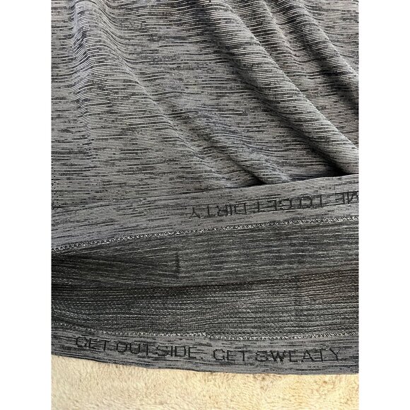 Lululemon Heathered Gray Long-Sleeve Performance Shirt With Raglan Sleeves & Cre - Picture 6 of 8